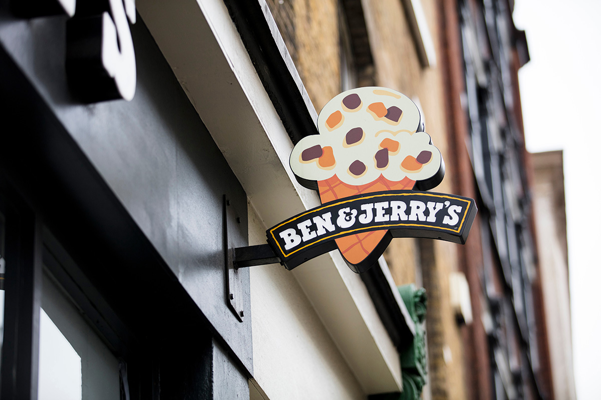 Ben and Jerry's ice cream store