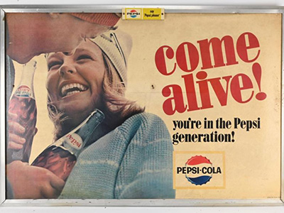 Pepsi's "Come alive" advertisement