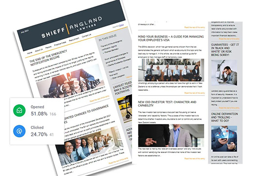 saweb Shieff Angland newsletter