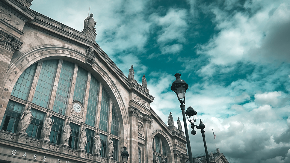 Paris’s Gare du Nord railway station.