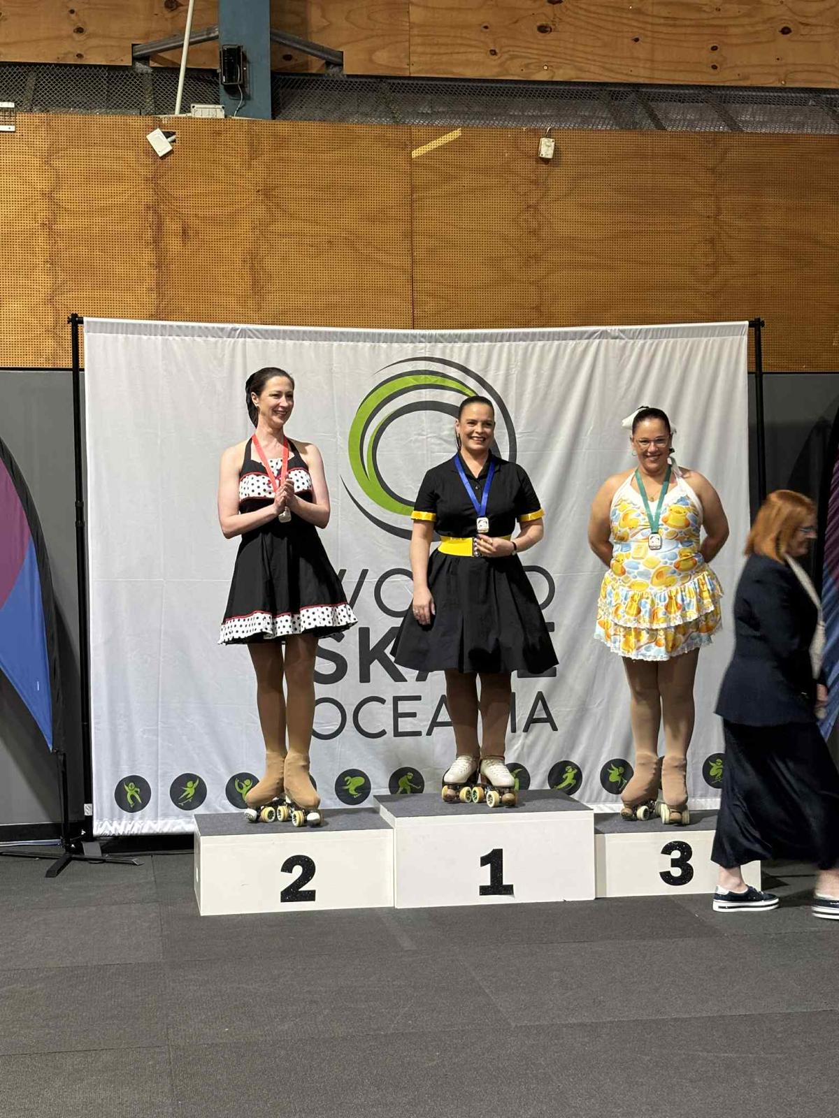 Lisa on the podium at Pacifics